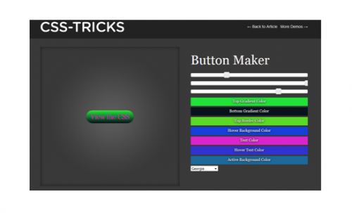 Создание кнопок с трюками CSS